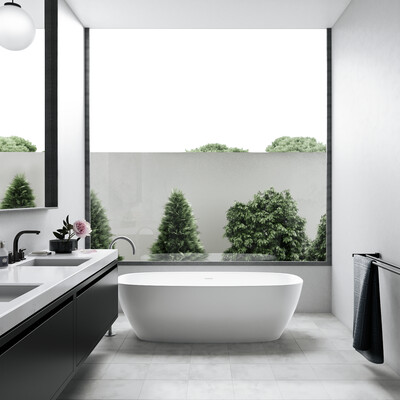 White bathroom