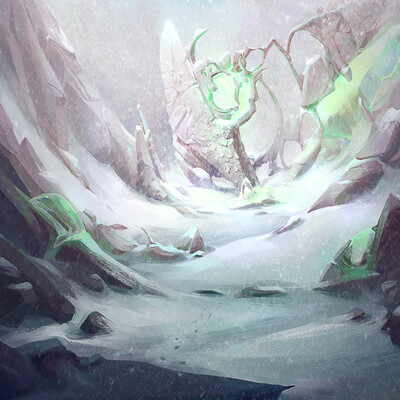 Winter environment Concept Art