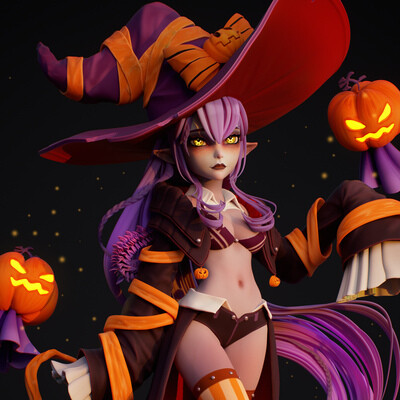 Хэллоуинская ведьма