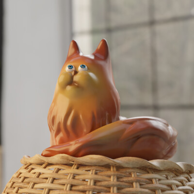 Кот на стуле