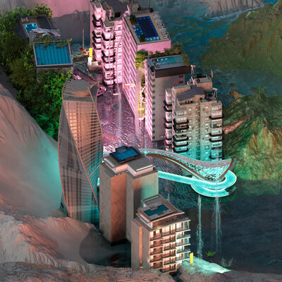 Tokyo after cataclysm. When heaven and technology met