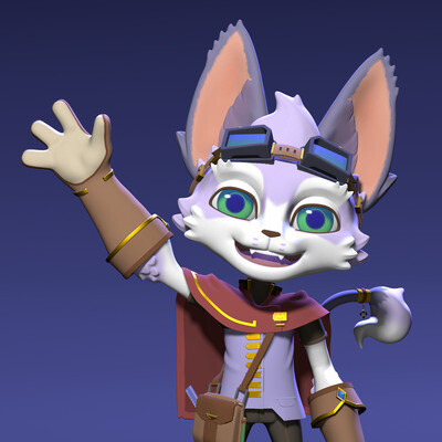 Fluffy mascot of the Midhard Games - Fan art