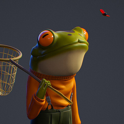 Hipster Frog