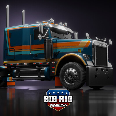 BIG RIG Racing cycles truck render