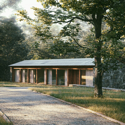 Guesthouse in a Forest