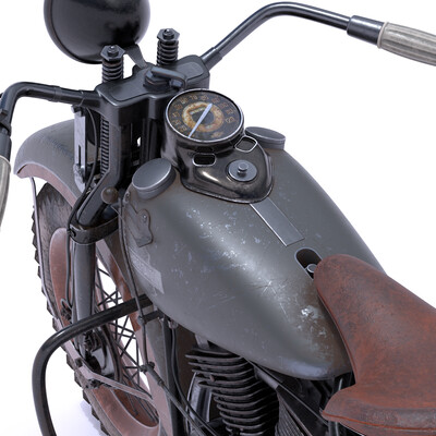 Classic 1936 Harley-Davidson.