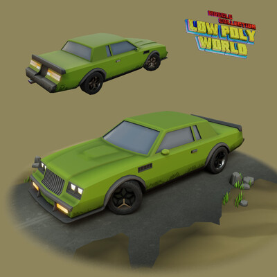 Buick regal low poly model