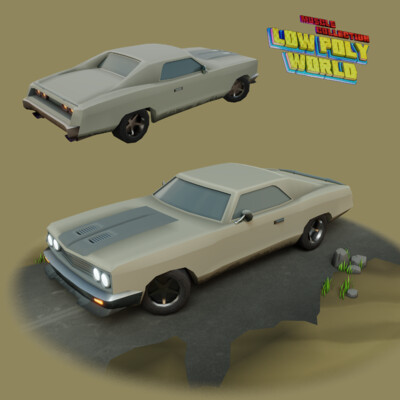 chevrolet impala lowpoly model