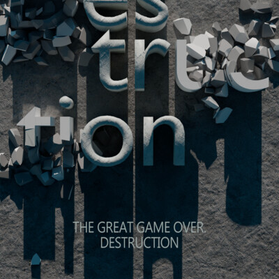 Destruction. Плакат для ВУЗа