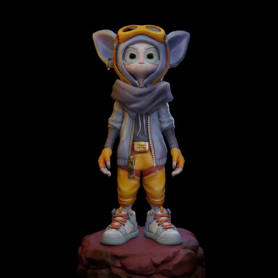 Току, 3D персонаж. Toku, 3D character.
