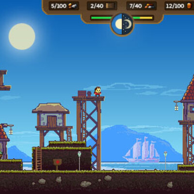 Пиксельарт, визуал для игры.