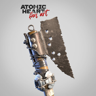 Топор "Лиса" - постапокалиптическое оружие | Atomic Heart фан-арт