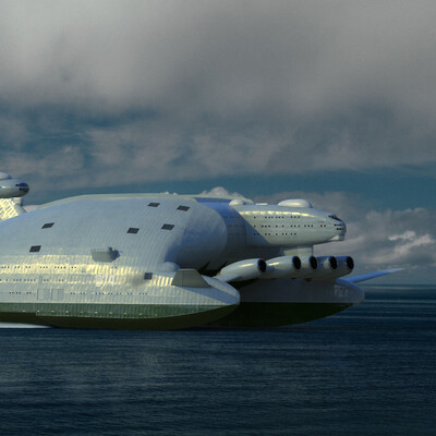 Бартини А-2500 экраноплан авианосец