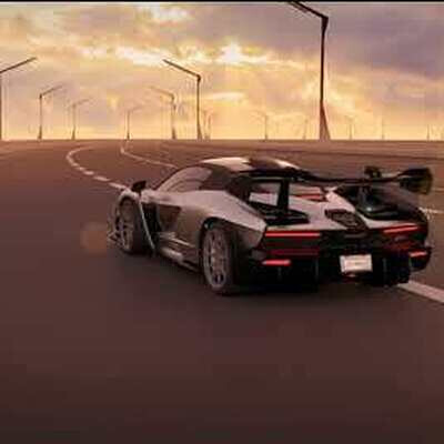 McLaren Senna, анимационный демо-ролик, полный цикл создания