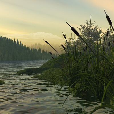 Mountain Lake3 (Evening)