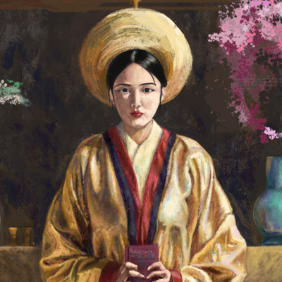 lady with a notebook