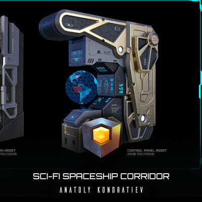 Sci-Fi Spaceship Corridor