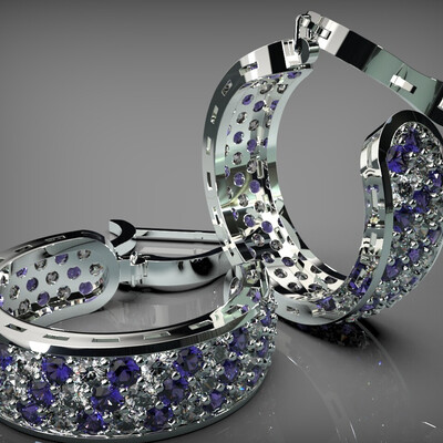 Серьги 3 линии