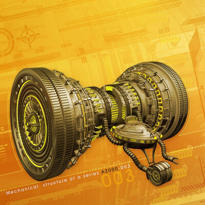 Mechanical structure of a series A2000-003