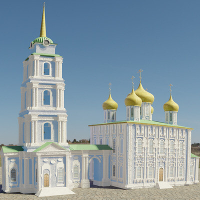 3D-модель Успенского собора Тульского кремля