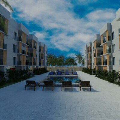 3D-визуализация курортного комплекса в Доминиканской Республике