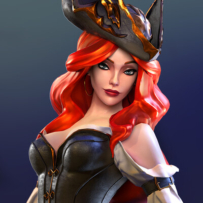 Miss Fortune low-poly