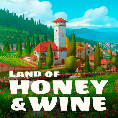 Иллюстрация для обложки игры "Land of Honey and Wine"