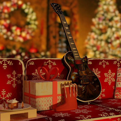 3D модель электрогитары Gibson Les Paul