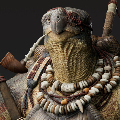 Turtle sculpture fanart