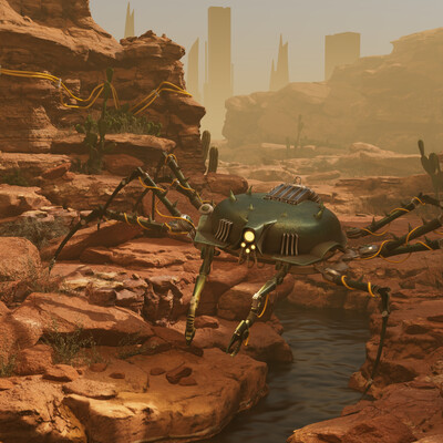 Robot in the desert