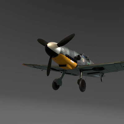 Messerschmitt Bf 109F4.  Ладожское озеро. 1942 год.
