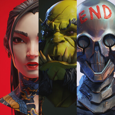 3d Skethes - Heads