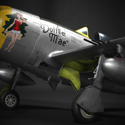 Истребитель Republic P-47D-28 "Thunderbolt" с собственным именем "Dottie Mae"