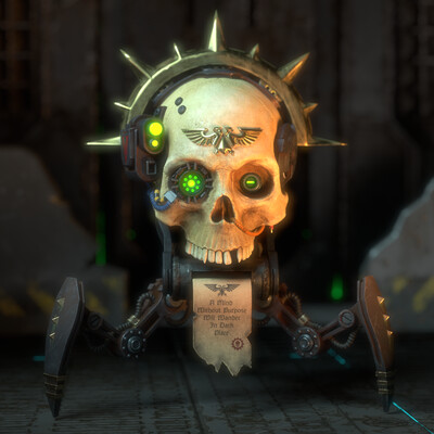 Servo-Skull PBR texturing