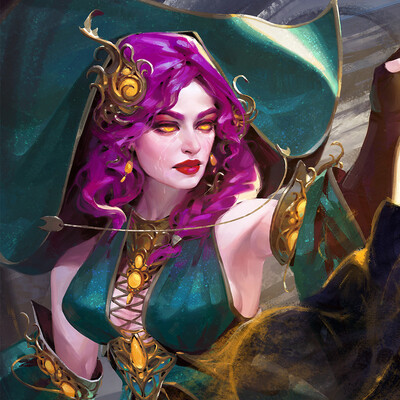 Ютурна, карта заклинания для карточной игры Kryptik TCG
