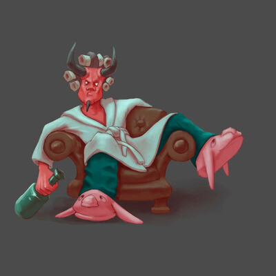 drinking demon