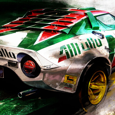 Lancia Stratos HF автомобильная иллюстрация