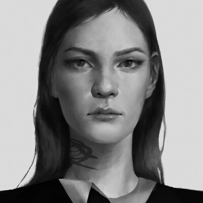 Black and white