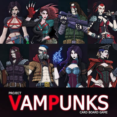 Project: VamPunk's дизайн настольной игры