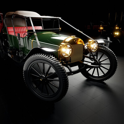 Vintage Car - 3d Models for Visualization