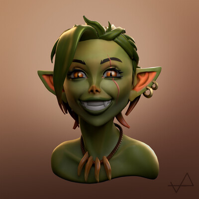 Goblin-boblin female head