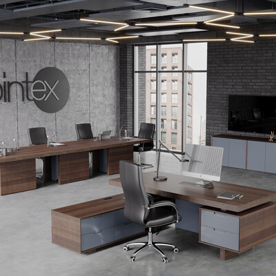 Проект офиса с мебелью Pointex. Серия CONCEPT