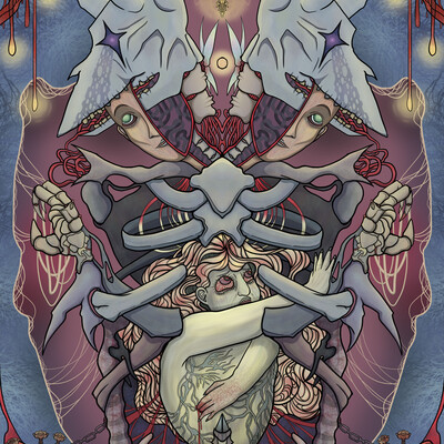 Inside.