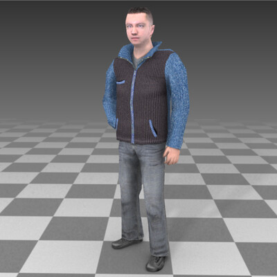 Автопортрет (low-poly)