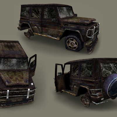 Взорваный автомобиль