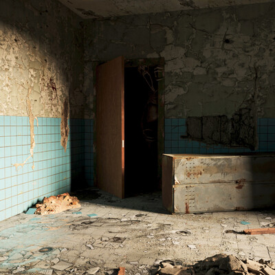 Behind the door