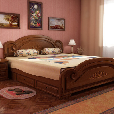 Кроватка с резьбой