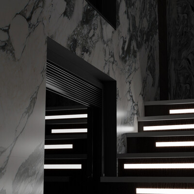 Night lighting of the stairs