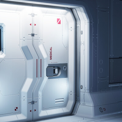 Star Citizen Fan Art - Anvil Carrack Medbay entrance