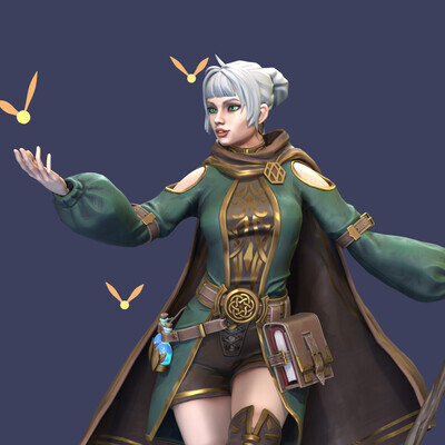 Girl magician